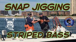 Snap Jigging Striped Bass Around Structure