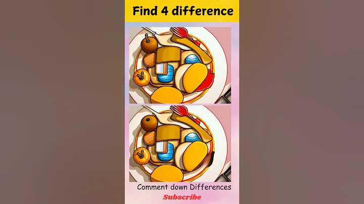 FIND THE 4 DIFFERENCES #shorts #shortsfeed #shortvideo #findthedifference