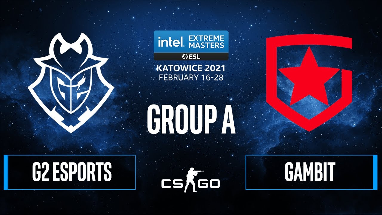 CS:GO - Gambit vs. G2 Esports [Dust2] Map 2 - IEM Katowice 2021 - Group A