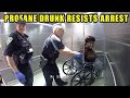 Bodycam Footage - Disorderly & Profane Drunk Woman Gets Charged with Resisting Arrest