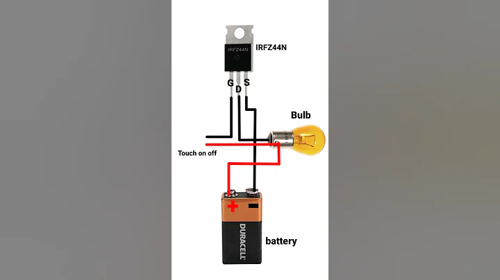 IRFZ44N mosfet project #irfz44n #shorts #viral #electric