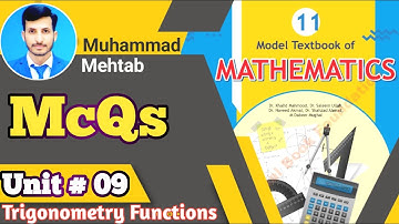 McQs Unit 9 Class 11 NBF | National book foundation | Calculus Corner