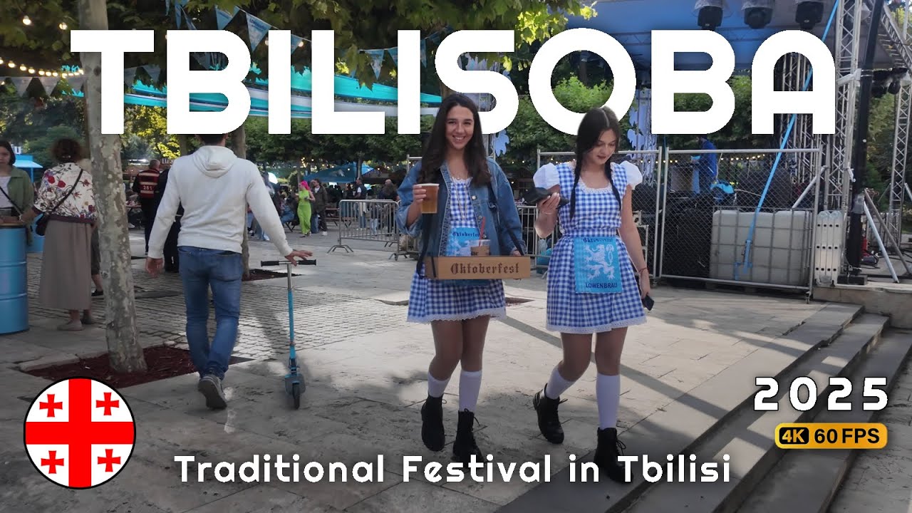 Tbilisi, Georgia Walking Tour • Tbilisoba Festival 2025 (4K 60fps)