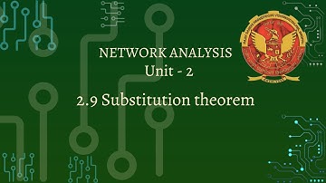 2.9 Substitution Theorem | EE305, EC305 & EX304 |