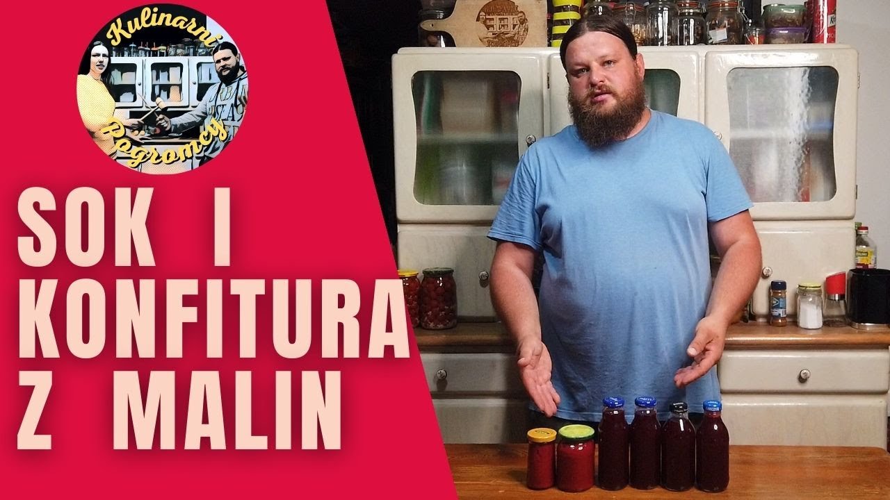 Sok malinowy i konfitura z resztek [ Przetwory na zimę ]