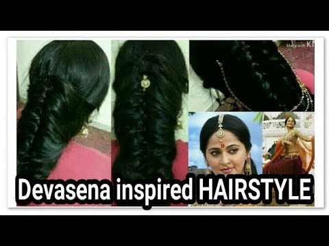 Tutorial | Bahubali devasena's ( Anushka Shetty ) inspired butterfly  hairstyle | Akshara rao | - YouTube