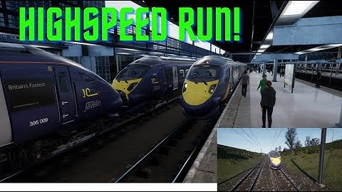 TSW2 sehs st pancras INTL to Gillingham class 395 javelin (trainbow).