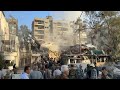 Syrie dgts aprs une frappe isralienne meurtrire prs de lambassade diran  afp images