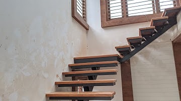 fabricated metel staircase construction | floating staircase