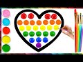 How to draw a heart 🌈❤️ Сурет салу жүрек | Bolalar uchun yurak rasm chizish