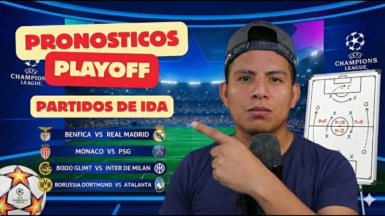 MIS PRONÓSTICOS PLAYOFF IDA - CHAMPIONS LEAGUE - ASMR