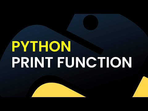 The Print Function: Python Tutorial