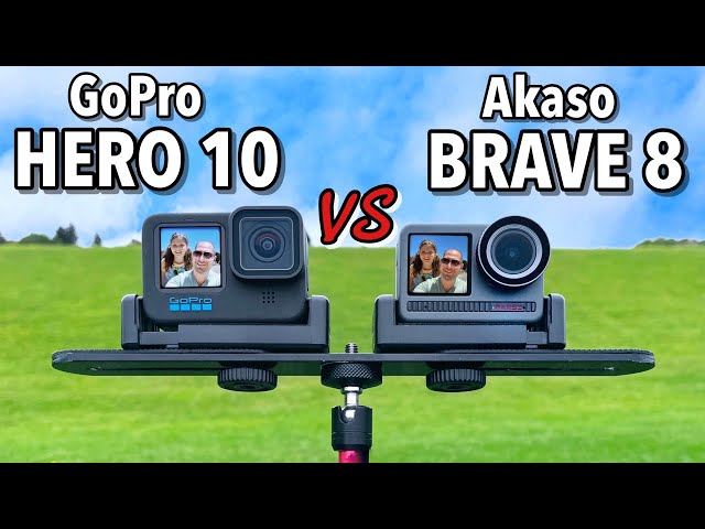 Akaso Brave 8 VS GoPro HERO 10 Camera Comparison! 