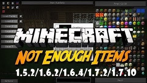 Tutorial - Not Enough Items 1.7.10/1.7.2/1.64/1.6.2/1.5.2