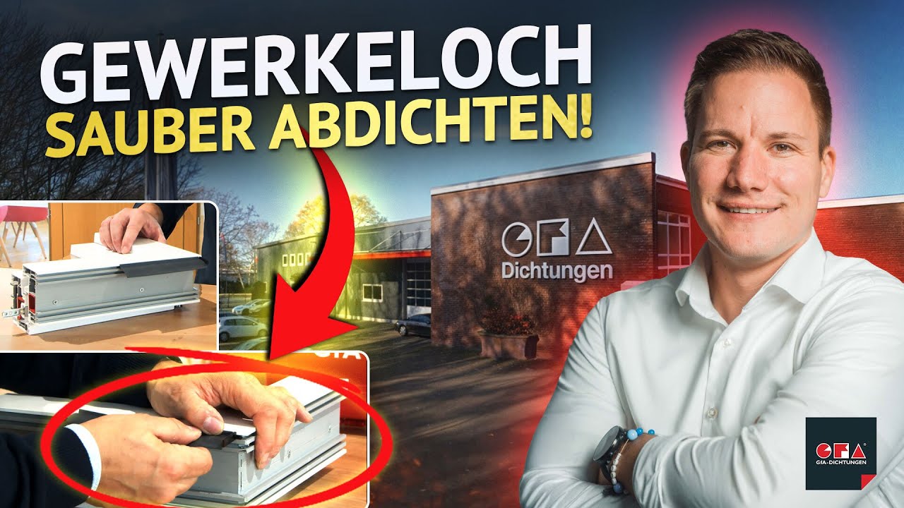 Der Dichtologe und Sachverständiger Schütt legen Gewerkeloch trocken