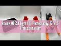 Review OBEST Light Box Photography, 12"x12" Professional Dimmable Shooting Tent Kit with CRI 95 Whit