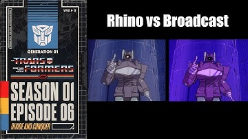 Transformers G1 - Rhino Errors - Divide and Conquer (Full Episode Comparison)