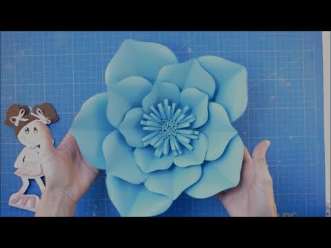 DIY flor gigante de papel para bodas de turquesa. - thptnganamst.edu.vn