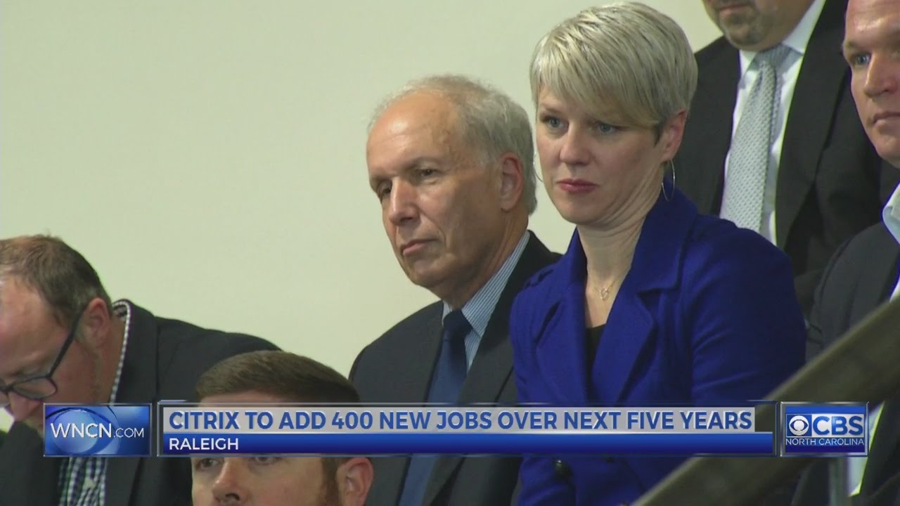 Citrix Systems commits to 400 new Raleigh jobs over 5 years YouTube