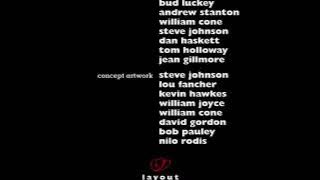 Toy Story 1995 End Credits (PAL Pitch)