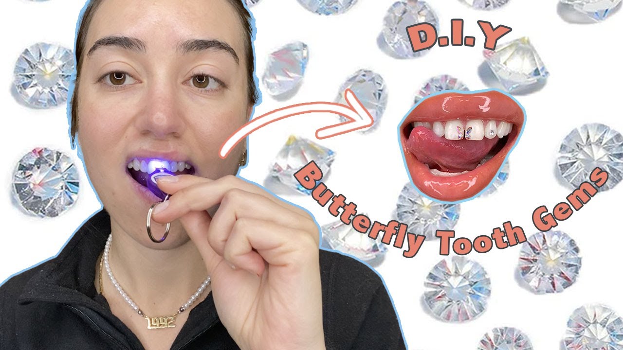 TRYING  DIY TOOTH GEM KIT 