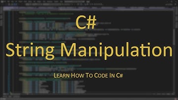 String manipulation in C# | C# Programming Tutorial | Episode 13