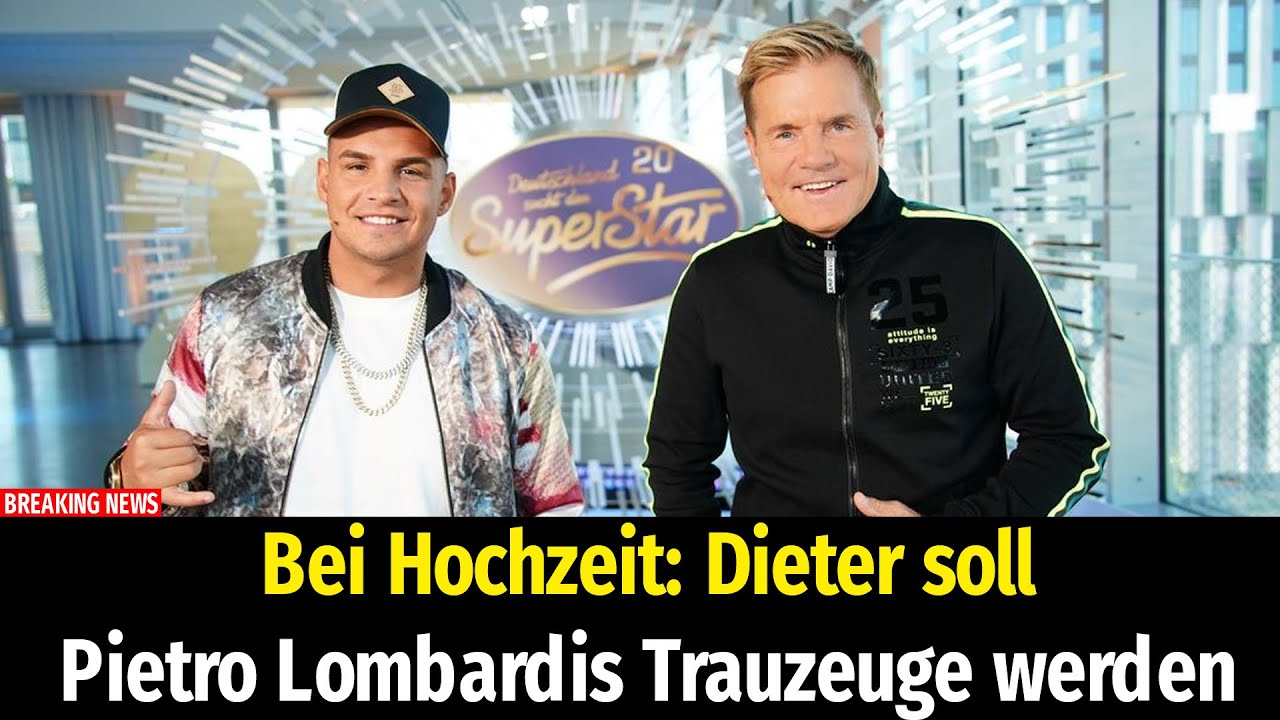 Pietro Lombardi Because I Love You übersetzung Bei Hochzeit: Dieter soll Pietro Lombardis Trauzeuge werden - YouTube