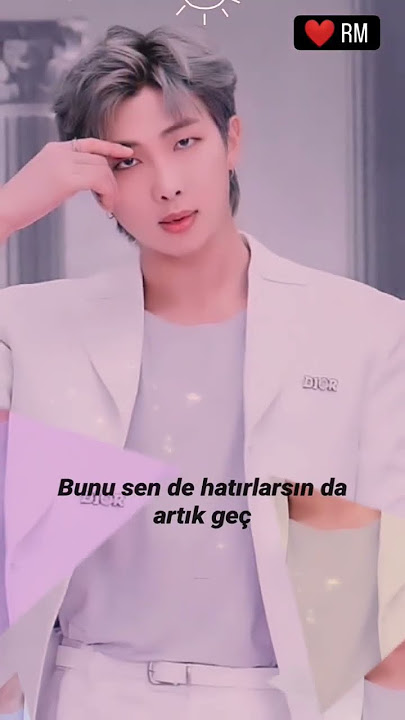 #rm #BTS #btsrm #hislerim lyrics video #kimnamjoon