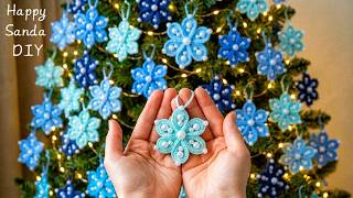 🌟🎄I'll Decorate the Whole Tree With Them - I Make a LOT and SELL- Beautiful Christmas Snowflake Idea