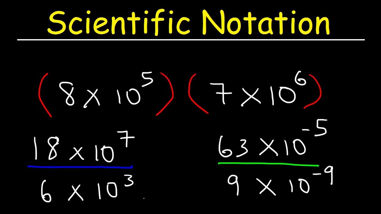  Scientific Notation Multiplication and Division YouTube