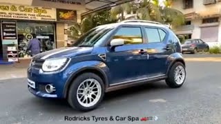 Maruti Suzuki IGNIS modified // alloy wheels // roof wrap //