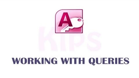 Class-8 Computer L-5 Working With Queries (Cyber Touch Kips) Animation video