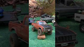 Little scale meet #rc #traxxas #rc4wd #axial #toyota #landrover #defender#scalerc#hilux #rangerover