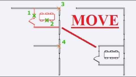 Học AutoCAD 2020 Tutorial Video: Lệnh Move (M) - Di chuyển đối tượng Trong AutoCAD