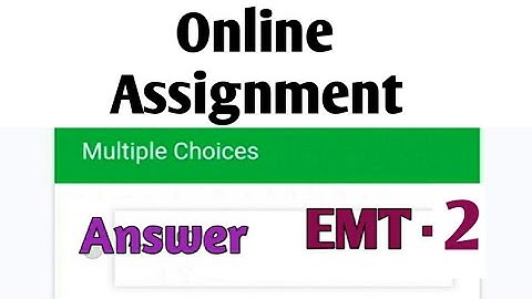 NSOU BDP EMT 2 Online assignment answer