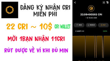 CRI WALLET ĐÃ CHO ĐĂNG KÝ RỒI NHÉ - CRI WALLET