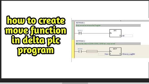 Move operation in delta plc tamil