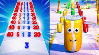 Number Master VS Juice Run - All Levels Gameplay Android iOS 