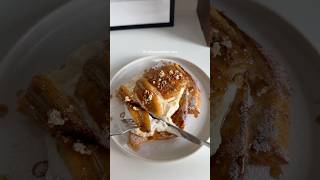 caramelised banana & peanut butter french toast 🤎