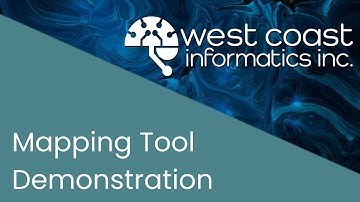 Training Video - WCI Mapping Tool