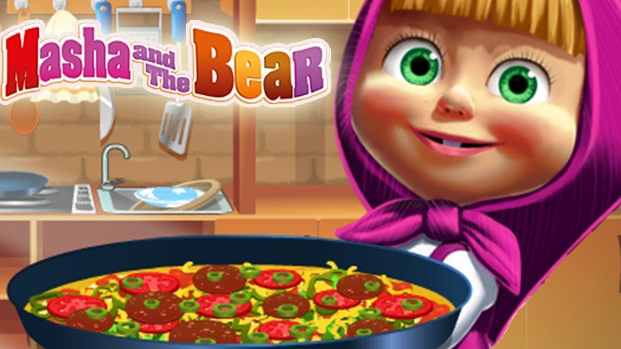 Скачай игру маша пиццерия. Маша и медведь пицца. Маша пицца игра. Маша и медведь готовят блины. Маша готовит пиццу.