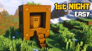 Minecraft: The Best FIRST NIGHT HOUSE!