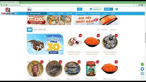 Mã code 45998. Full code Website Bán hàng Hải sản Thực phẩm wordpress Flatsome | Topcode.vn