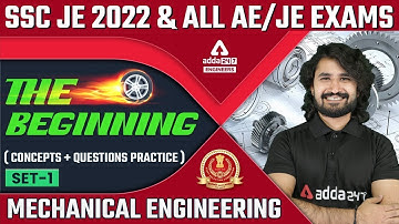 SSC JE  2022 | SSC JE Mechanical Preparation | Concepts & Questions | By Shivam Sir