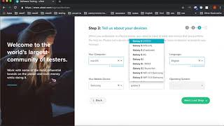 utest registration example - пример регистрации на utest screenshot 5