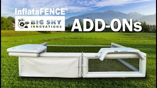 InflataFENCE® ADDONs: Tables, Benches, Screens **NEW**