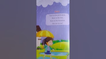 Rain on the green Grass #english rhyme Rain #English rhymes for kindergarten #shortvideo