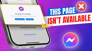 How to Fix This Page is Not Available at the Moment Error on Messenger on iPhone | Messenger Glitch