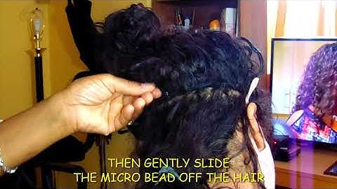 HOW TO REMOVE MICRO BEAD EXTENSIONS