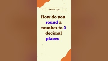How do you round a number to 2 decimal places? #javascript